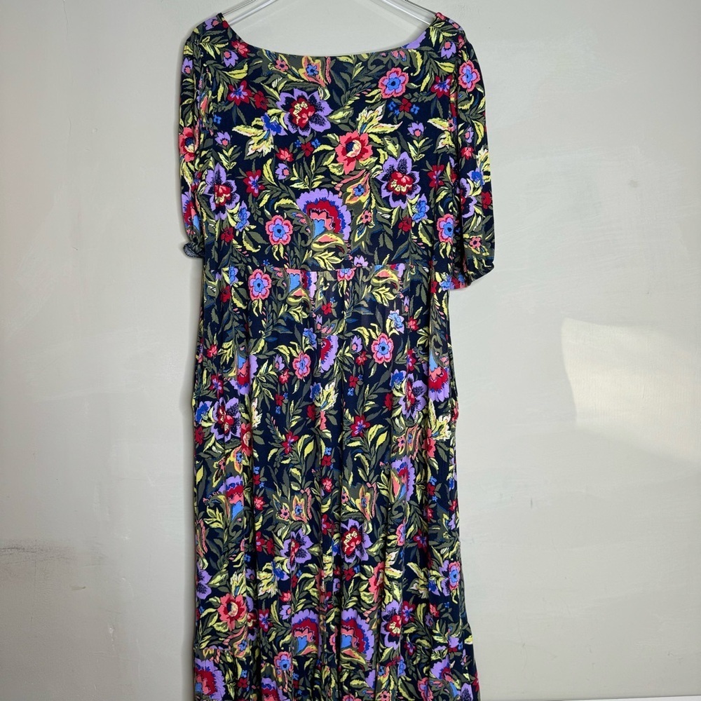 Terra & Sky Women's Plus Size Tiered Maxi Dress size 14W - Picture 4 of 10
